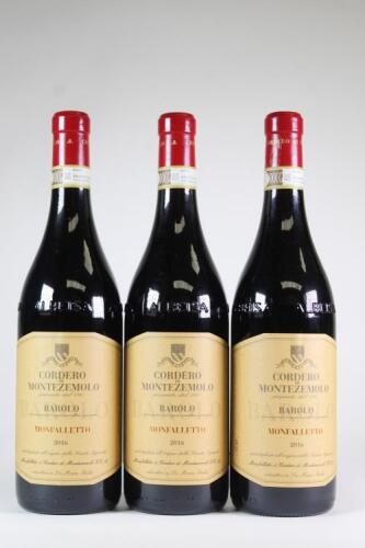(3) 2016 Cordero di Montezemolo Monfalletto Barolo, Piedmont*&nbsp;&nbsp;&nbsp;&nbsp;&nbsp;&nbsp;&nbsp;&nbsp;&nbsp;&nbsp;&nbsp;&nbsp;&nbsp;&nbsp;