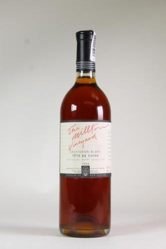 (1) 1989 Millton Sauvignon Blanc Tete de Cuvee Individual Berry Selection, Gisborne