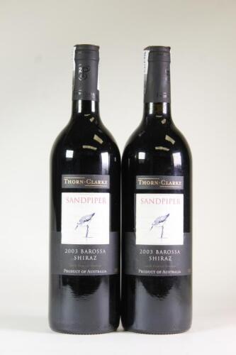 (2) 2003 Thorn Clarke Sandpiper Shiraz, Barossa SA