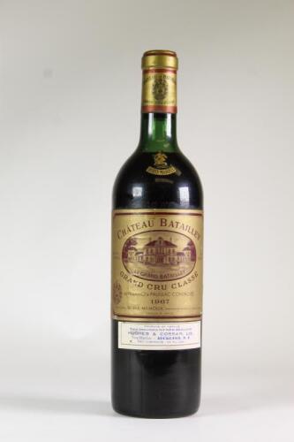 (1) 1967 Chateau Batailley, Pauillac 5eme Cru Classe