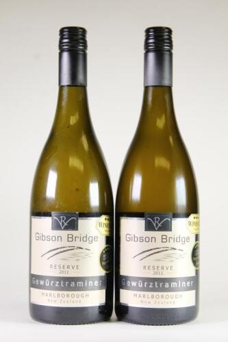 (2) 2011 Gibson Bridge Reserve Gewurztraminer, Marlborough