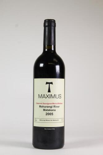 (1) 2005 Mahurangi River Maximus Cabernet Sauvignon/Merlot/Malbec, Matakana