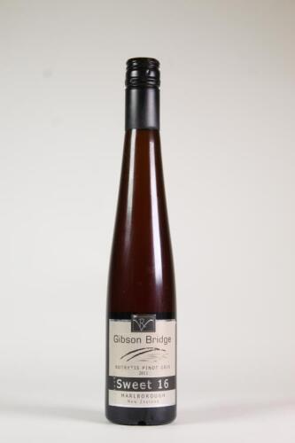 (1)&nbsp;2011 Gibson Bridge Sweet 16 Botrytis Pinot Gris 375ml, Marlborough