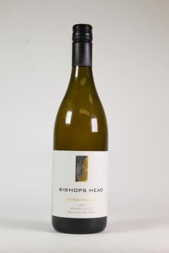 (1) 2007 Bishop's Head Reserve Riesling, Waipara