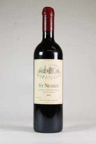 (1) 2011 St Nesbit Merlot/Cabernet Franc/Petit Verdot, Karaka