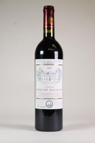 (1) 2003 Chateau Prieure Malesan, Premieres Cotes de Blaye