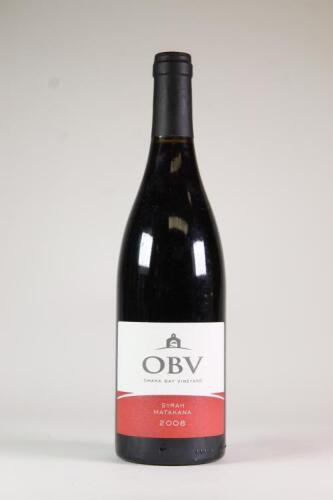 (1) 2008 Omaha Bay Vintners Syrah, Matakana