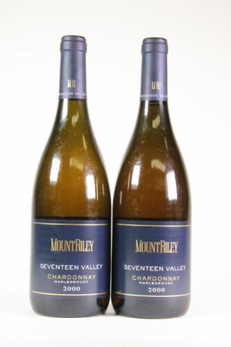 (2) 2000 Mount Riley Seventeen Valley Chardonnay, Marlborough