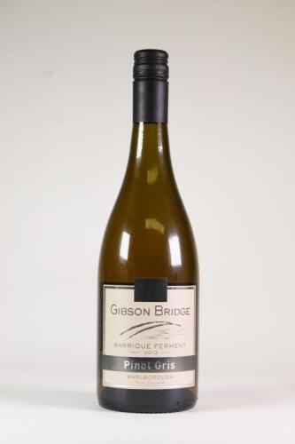 (1) 2013 Gibson Bridge Barrique Fermented Pinot Gris, Central Otago