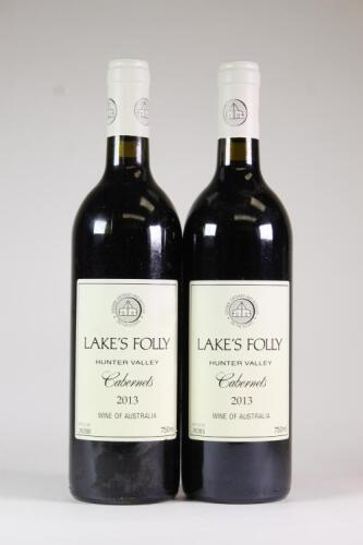 (2) 2013 Lake's Folly Cabernets, Hunter NSW