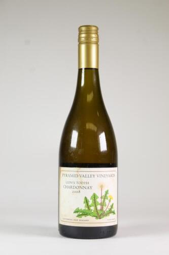 (1) 2008 Pyramid Valley Vineyards Lion's Tooth Chardonnay, Waikari