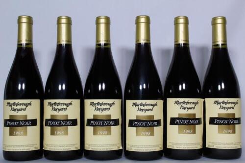 (6) 1998 Martinborough Vineyards Pinot Noir, Martinborough