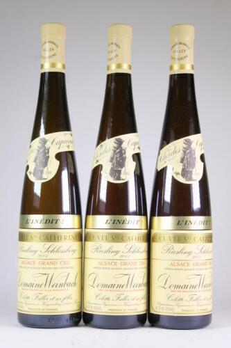 (3) 2001 Domaine Weinbach Cuvee Ste Catherine L'inedit Schlossberg Grand Cru Riesling