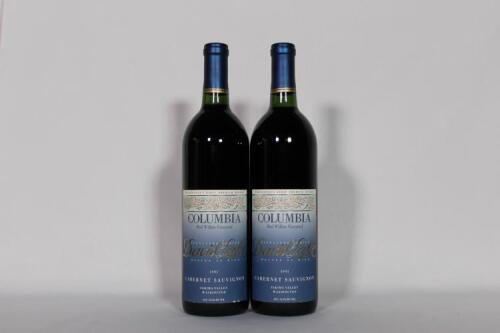 (2) 1991 Columbia Estate 'David Lake Signature Series' Red Willow Cabernet Sauvignon, Washington State