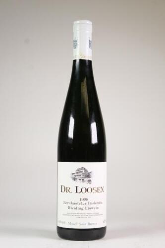 (1) 1998 Dr Loosen Bernkasteler Badstube Riesling Eiswein, Mosel Saar Ruwer
