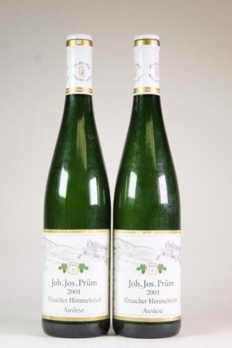(2) 2001 Joh. Jos. Prum Graacher Himmelreich Riesling Auslese, Mosel Saar Ruwer