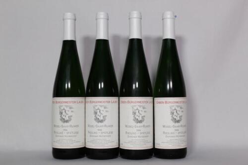 (4) 1994 Erben Burgermeister Lauer Riesling Spatlese, Mosel Saar Ruwer*