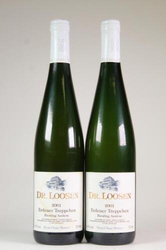 (2) 2001 Dr Loosen Erdener Treppchen Riesling Auslese, Mosel Saar Ruwer