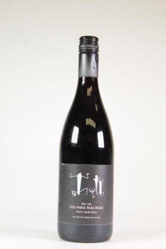 (1) 2003 Bell Hill Old Weka Pass Road Pinot Noir, North Canterbury