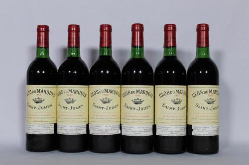(6) 1983 Clos du Marquis, St Julien
