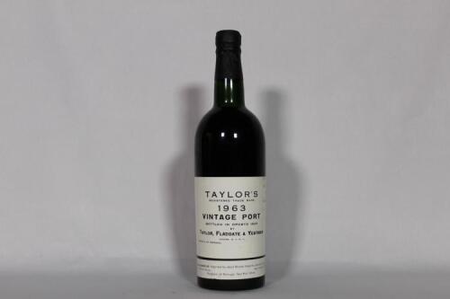 (1) 1963 Taylor Fladgate Vintage Port, Oporto