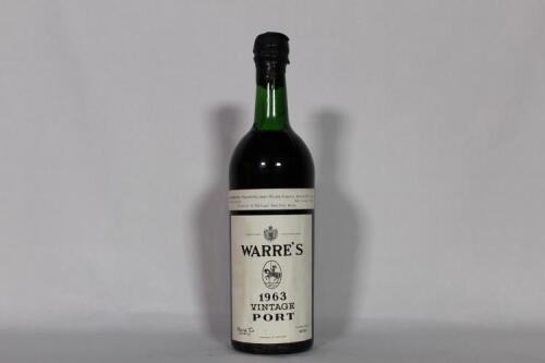 (1) 1963 Warres Vintage Port, Oporto
