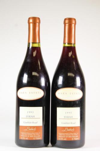 (2) 1995 Babich Mara Estate Syrah, Hawkes Bay