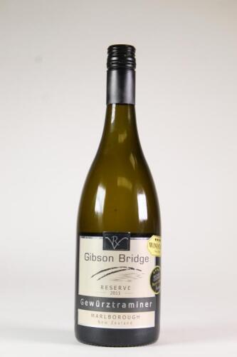 (1) 2011 Gibson Bridge Reserve Gewurztraminer, Marlborough