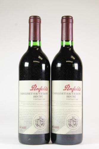 (2) 1996 Penfolds Bin 707 Cabernet Sauvignon, South Australia