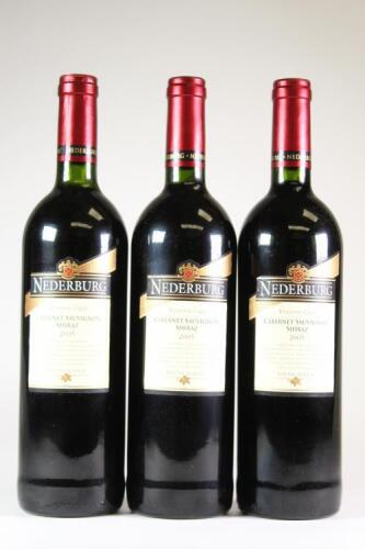 (3) 2005 Nederburg Cabernet Sauvignon/Shiraz, Western Cape South Africa