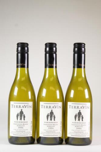 Three bottles of&nbsp; 2006 Terravin Sauvignon Blanc/Semillon 375ml, Marlborough in one lot