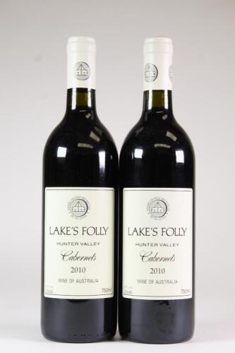 (2) 2010 Lake's Folly Cabernets, Hunter NSW