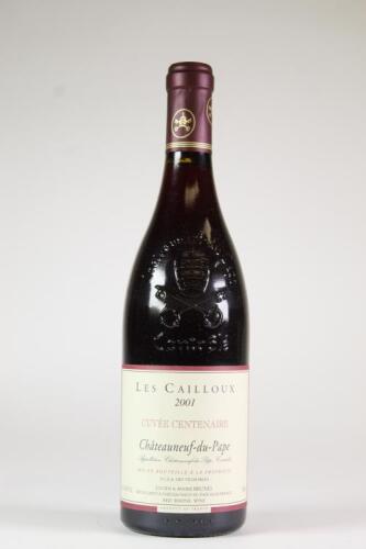 (1) 2001 Lucien et Andre Brunel Les Cailloux Cuvee Centenaire Chateauneuf du Pape