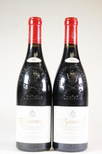 (2) 2005 Domaine Boisrenard Chateauneuf du Pape