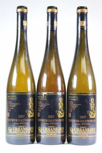 (3) 2007 Weingut St Urbans-Hof Piersporter Goldtropfchen Riesling Spatlese, Mosel Saar Ruwer