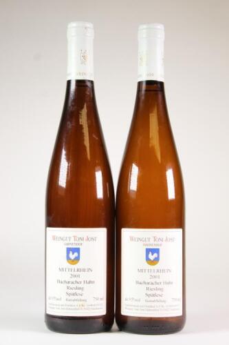 (2) 2001 Weingut Toni Jost Bacharacher Hahn Riesling Spatlese, Mittelrhein
