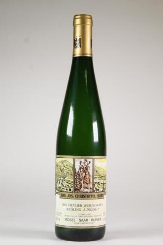 (1) 2001 Joh. Jos Christoffel Erben Urziger Wurzgarten Riesling Auslese 1 Star, Mosel Saar Ruwer