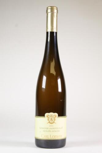 (1) 2001 Carl Loewen Leiwener Laurentiuslay Riesling Auslese, Mosel Saar Ruwer
