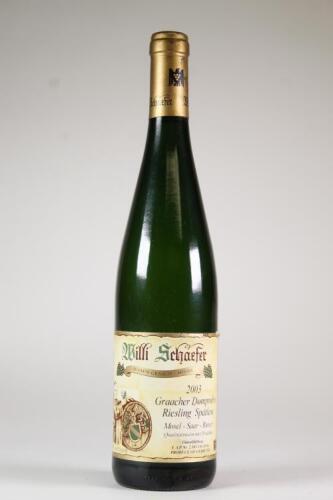 (1) 2003 Willi Schaefer Graacher Domprobst Riesling Spatlese, Mosel Saar Ruwer