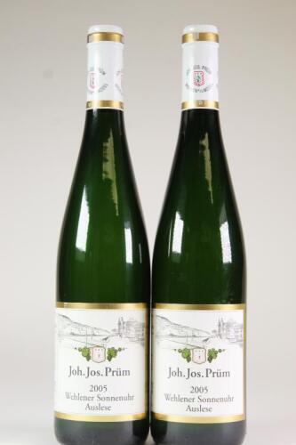 (2) 2005 Joh. Jos. Prum Wehlener Sonnenuhr Riesling Auslese, Mosel Saar Ruwer