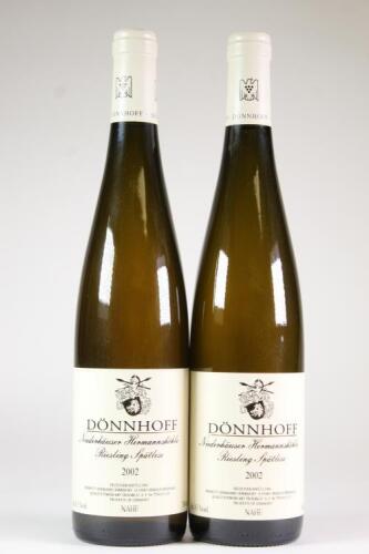 (2) 2002 Donnhoff Niederhauser Hermannshohle Riesling Spatlese, Nahe