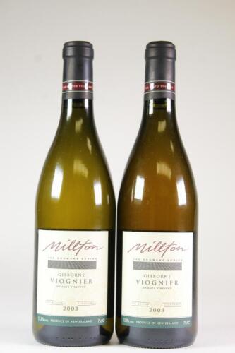 (2) 2003 Millton The Growers Series Briants Vineyard Viognier, Gisborne