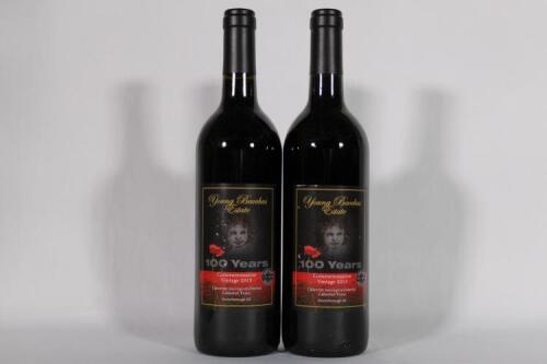 (2) 2015 Young Bacchus Estate Cabernet Sauvignon/Merlot/Franc, Martinborough