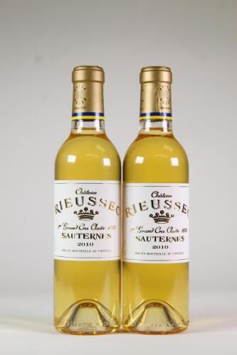(2) 2010 Chateau Rieussec 375ml
