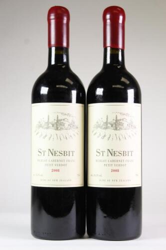 (2) 2008 St Nesbit Merlot/Cabernet Franc/Petit Verdot, Karaka