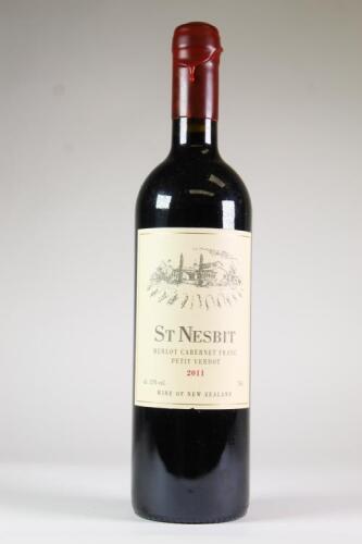 (1) 2011 St Nesbit Merlot/Cabernet Franc/Petit Verdot, Karaka