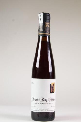 (1) 1996 Te Whare Ra Botrytis Berry Selection Gewurztraminer/Riesling 375ml, Marlborough