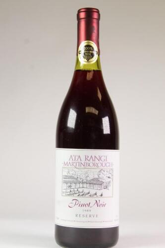 (1) 1989 Ata Rangi Reserve Pinot Noir, Martinborough