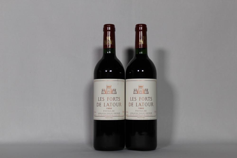 2) 1993 Les Forts de Latour, Pauillac - Price Estimate: $250 - $350