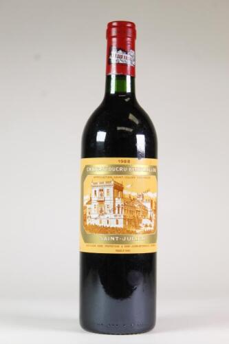 (1) 1988 Chateau Ducru Beaucaillou, St Julien 2eme Cru Classe